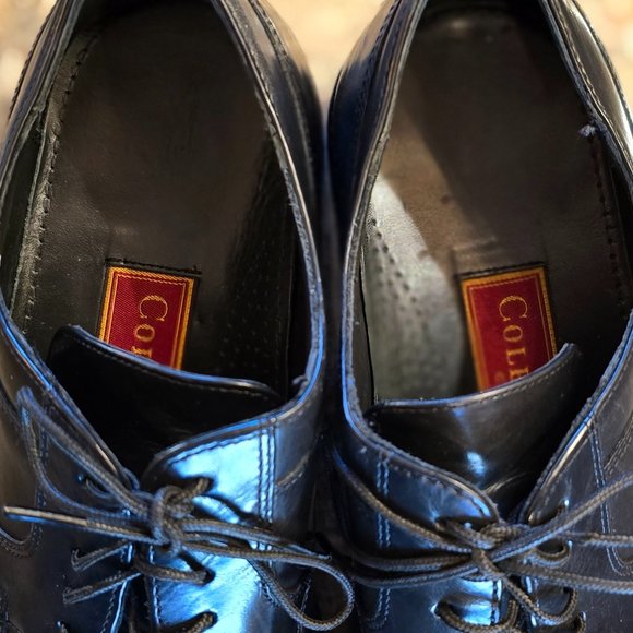 Cole Haan Classic Black Leather  Oxfords. - Picture 5 of 12